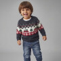 name it Weihnachten Strickpullover - navy blazer