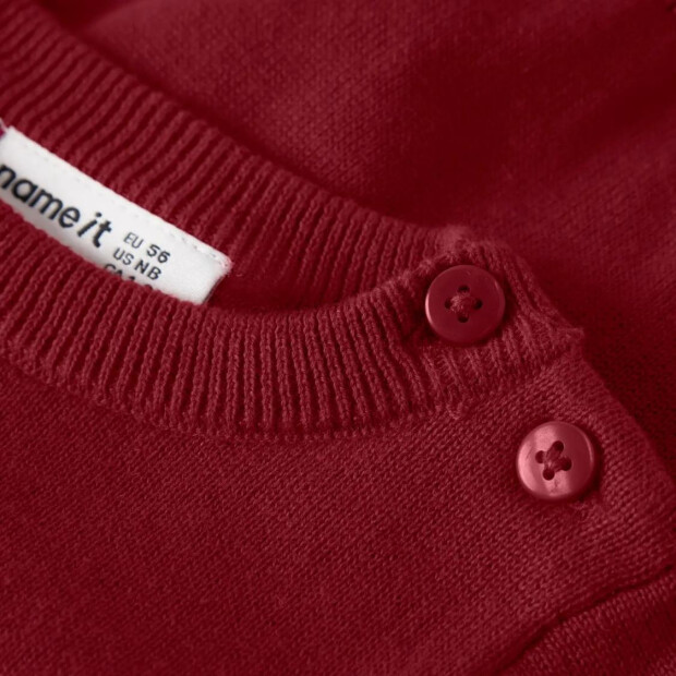 name it Baby Weihnachten Strickpullover Geschenk - Red Dahlia