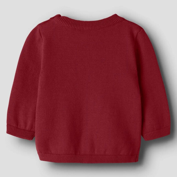name it Baby Weihnachten Strickpullover Geschenk - Red Dahlia