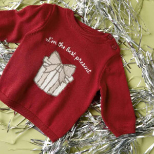 name it Baby Weihnachten Strickpullover Geschenk - Red...