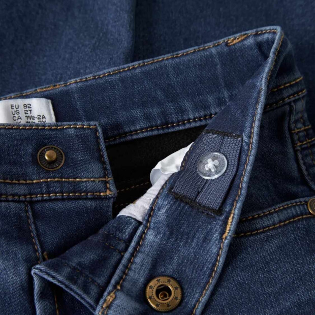 name it Fleece Jeans - Dark Blue Denim