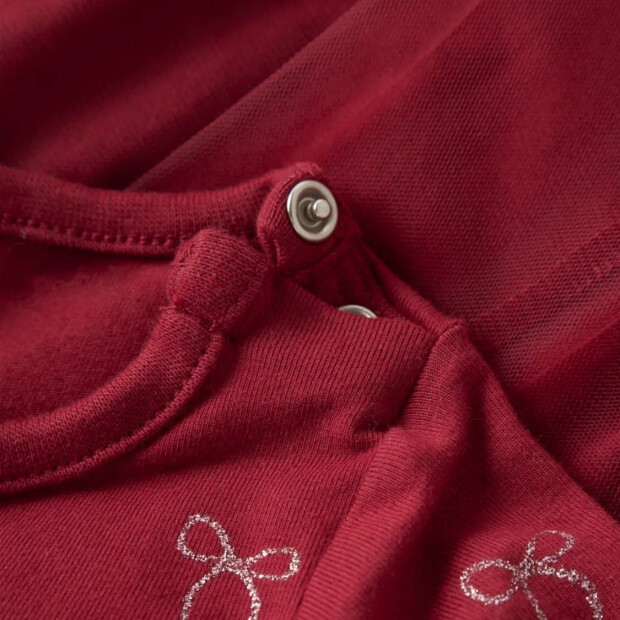 name it Baby Weihnachten Tüllkleid Schleifen - Red Dahlia
