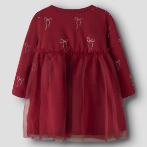 name it Baby Weihnachten Tüllkleid Schleifen - Red...