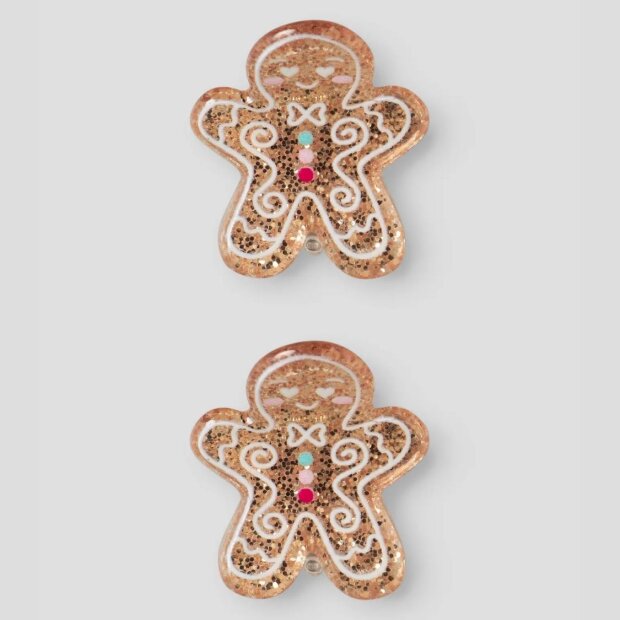 name it 2er Set Haarklammern - Lebkuchen Antique White Gingerbread