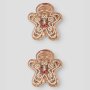 name it 2er Set Haarklammern - Lebkuchen Antique White Gingerbread