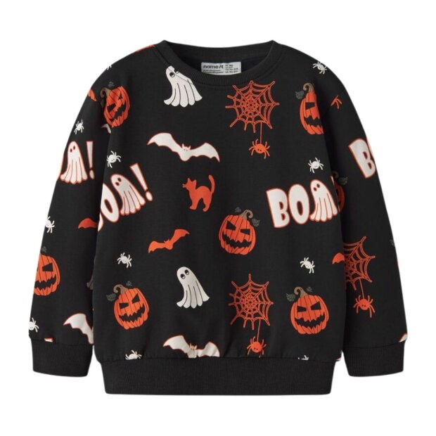 name it regular fit Halloween Sweatshirt - black