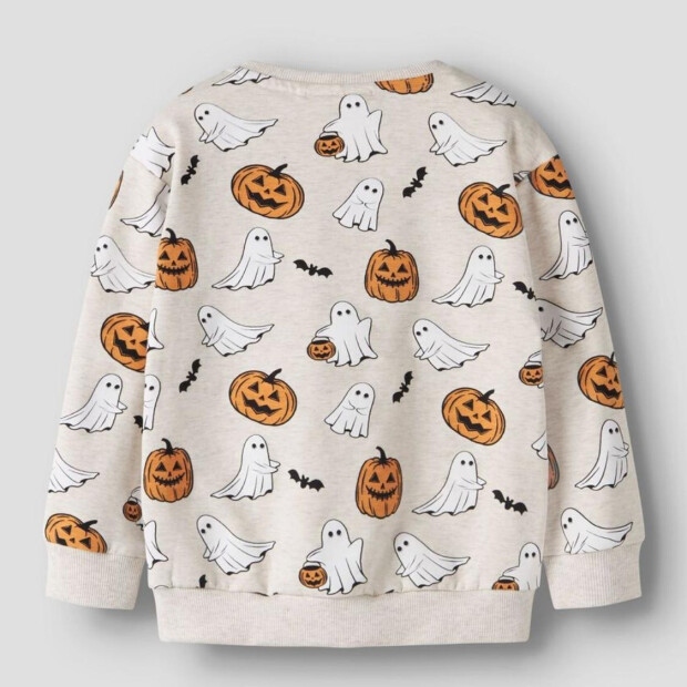 name it regular fit Halloween Sweatshirt - peyote melange