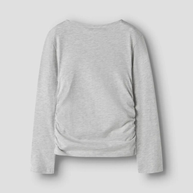 name it Biobaumwoll Oberteil - Light Grey Melange