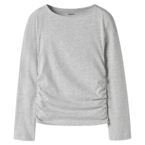 name it Biobaumwoll Oberteil - Light Grey Melange