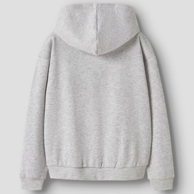 name it relaxed fit Hoodie - Light Grey Melange
