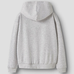 name it relaxed fit Hoodie - Light Grey Melange