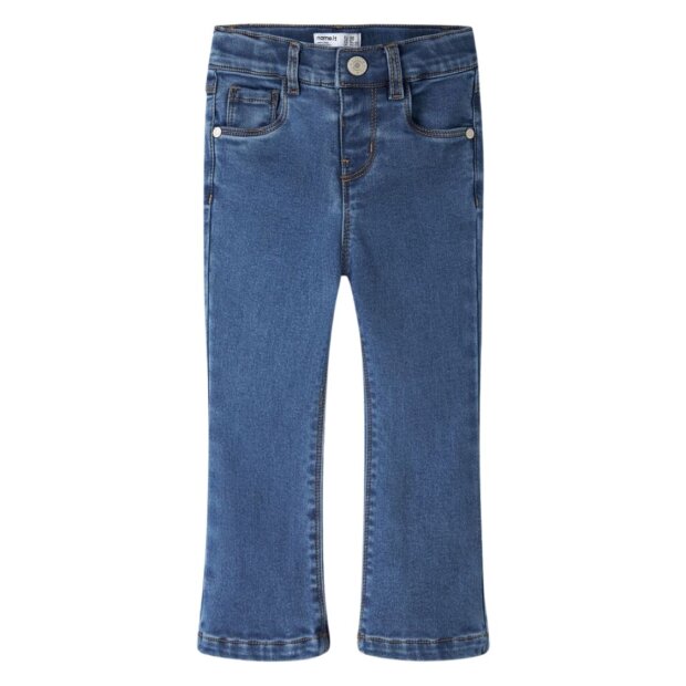 name it Bootcut Fleece Jeans - Medium Blue Denim