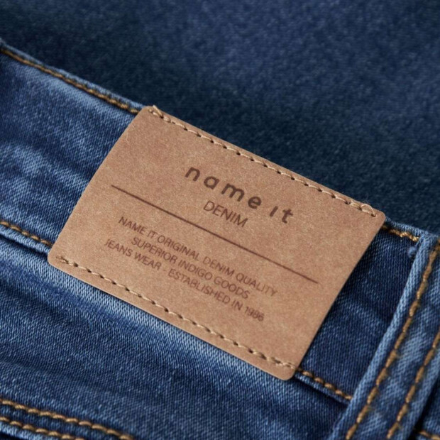 name it Bootcut Fleece Jeans - Medium Blue Denim