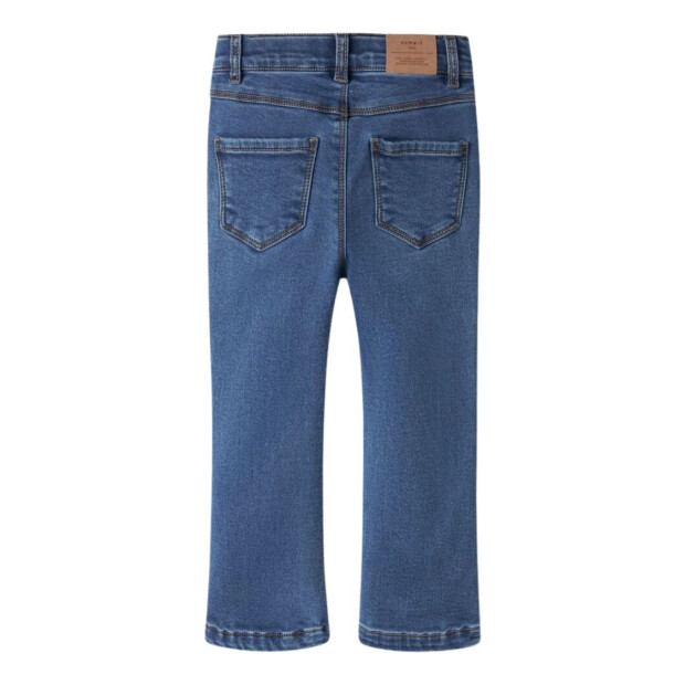 name it Bootcut Fleece Jeans - Medium Blue Denim