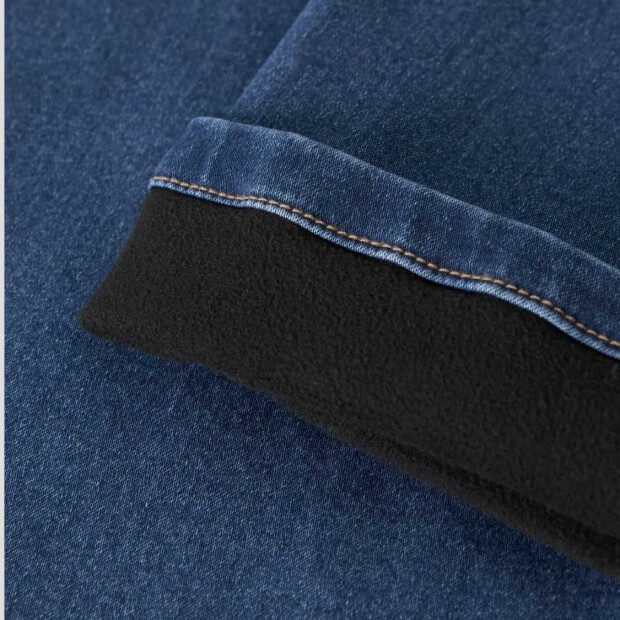 name it Bootcut Fleece Jeans - Medium Blue Denim