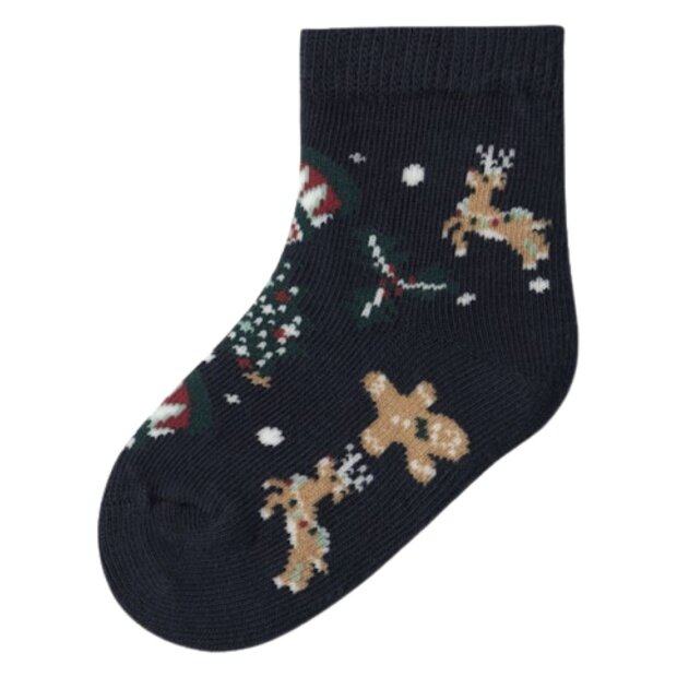 name it Baby Weihnachten Socken - Navy Blazer