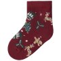 name it Baby Weihnachten Socken - Burgundy