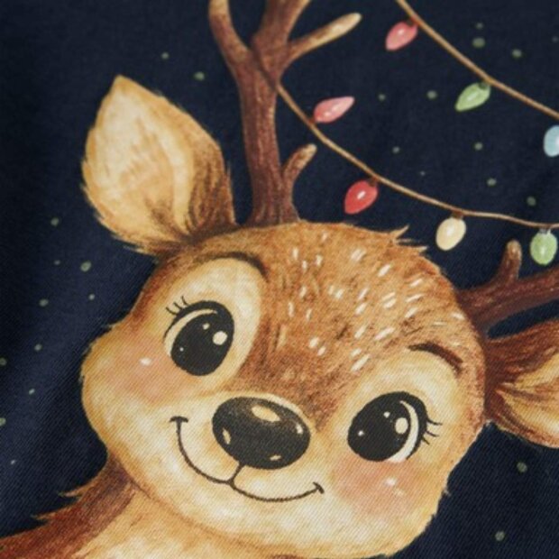 name it Weihnachts Shirt Rentier - Navy Blazer Reindeer Lights