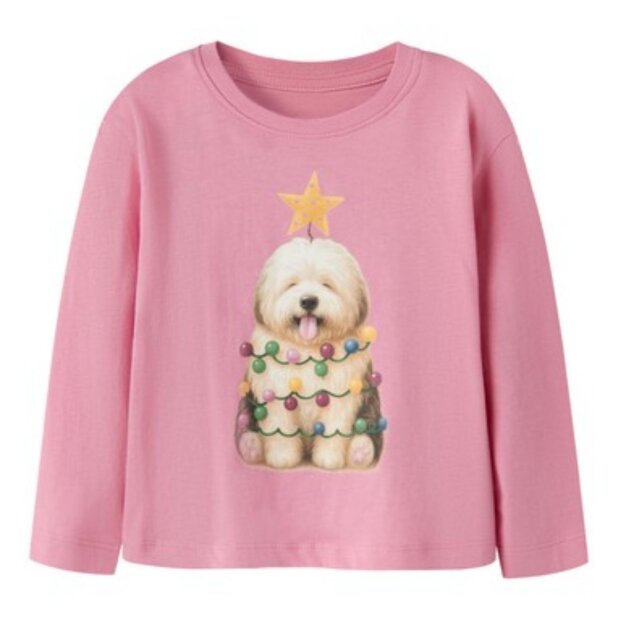 name it Weihnachts Shirt Hund - Wild Rose Xmas Dog