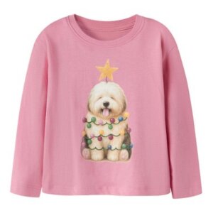 name it Weihnachts Shirt Hund - Wild Rose Xmas Dog