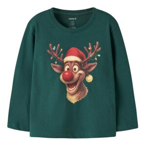 name it Shirt langarm Weihnachten Rentier - Botanical...