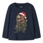 name it Shirt langarm Weihnachten Dino - Navy Blazer Dinosaur