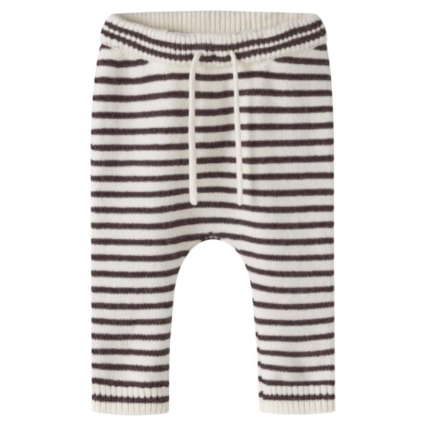 name it Baby regular fit Hose Streifen - Antique White Chocolate Plum