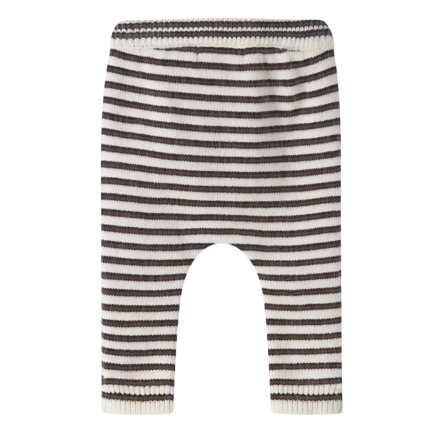 name it Baby regular fit Hose Streifen - Antique White Chocolate Plum
