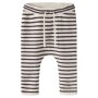 name it Baby regular fit Hose Streifen - Antique White Chocolate Plum