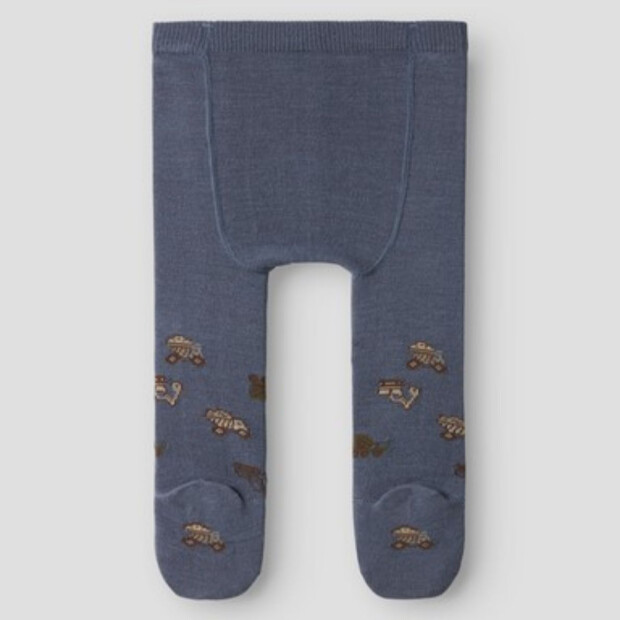 name it Merino Wollmix Strumpfhose Baustelle - Folkstone Gray