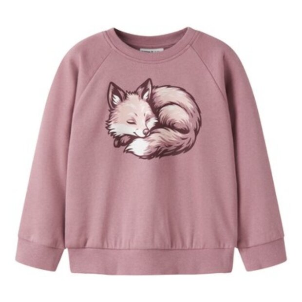 name it angerauter Sweatpullover Fuchs - Lilas Fox