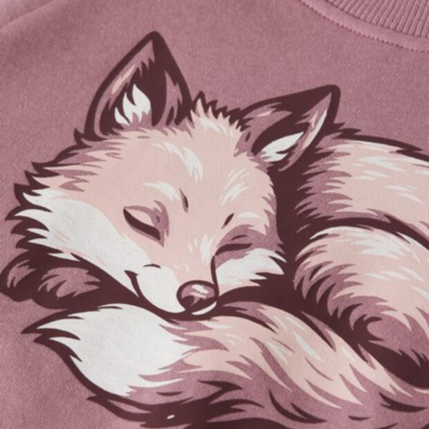 name it angerauter Sweatpullover Fuchs - Lilas Fox