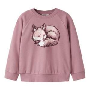 name it angerauter Sweatpullover Fuchs - Lilas Fox