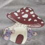 name it angerauter Sweatpullover Pilz und Mäuse - Grey Melange