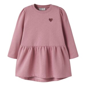 name it angerautes Kleidchen Herzchen - Lilas
