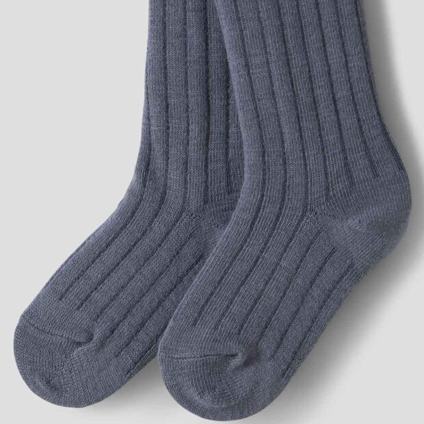 name it Merino Wollmix Strumpfhose - Folkstone Gray