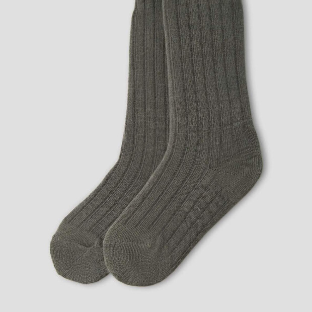 name it Merino Wollmix Strumpfhose - Mulled Basil