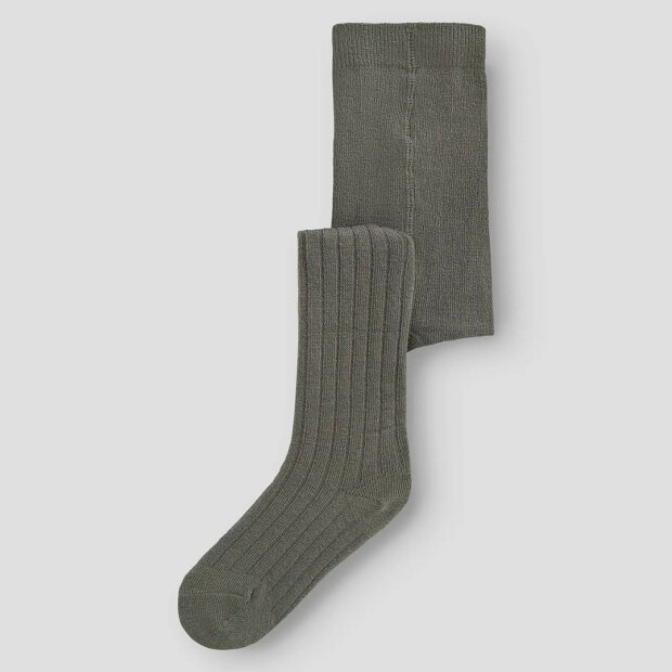 name it Merino Wollmix Strumpfhose - Mulled Basil