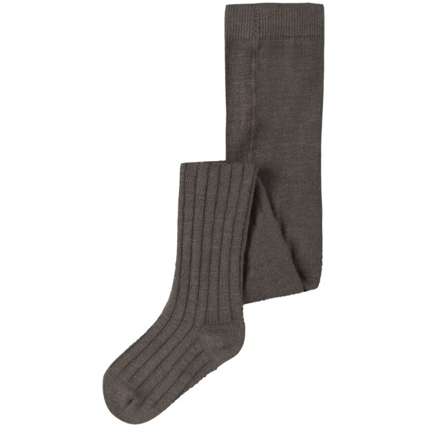 name it Merino Wollmix Strumpfhose - Morel