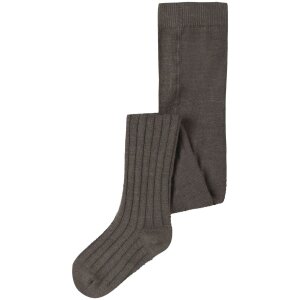 name it Merino Wollmix Strumpfhose - Morel
