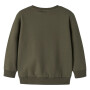 name it angerauter Sweater mit Tasche Baustelle - Olive Night Excavator