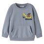 name it angerauter Sweater mit Tasche Bär Bagger - Tradewinds Bear Excavator