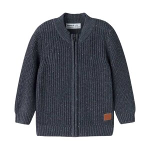 name it Bio Baumwoll Strickjacke - ombre blue