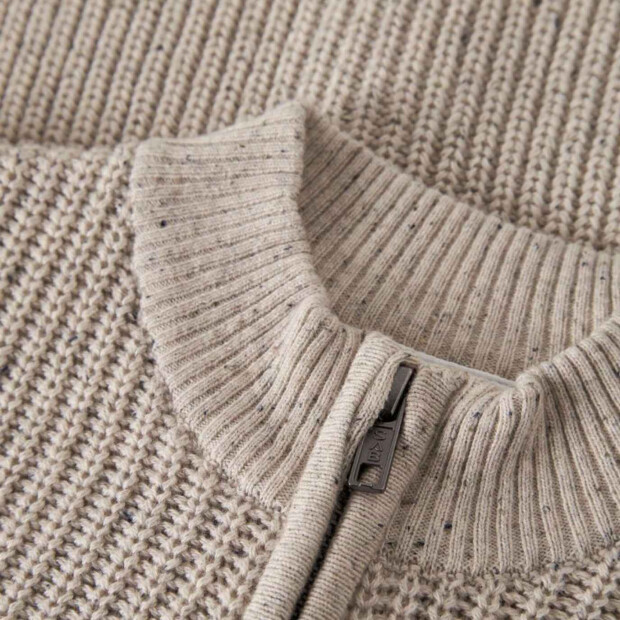 name it Bio Baumwoll Strickjacke - Peyote Melange