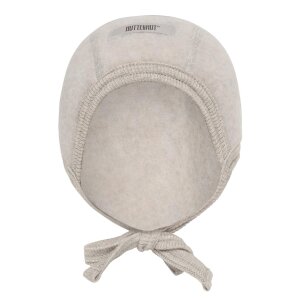 HUTTEliHUT 100% Wolle Baby-Häubchen - Camel Melange