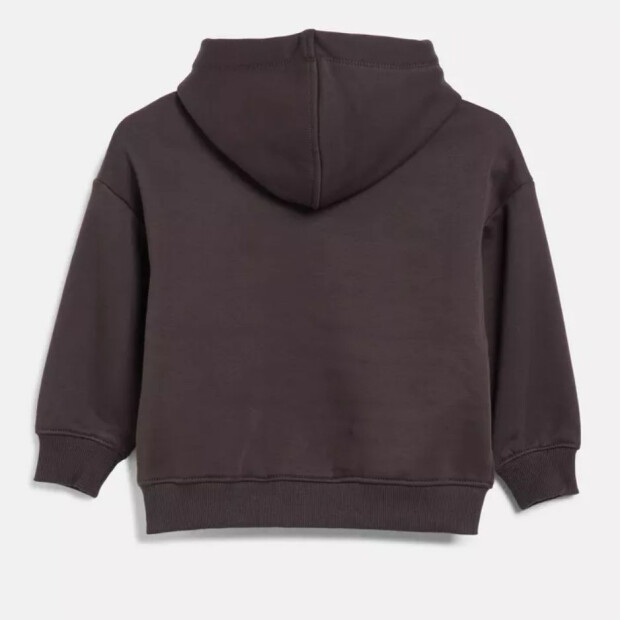 S.Oliver Oversize Hoodie mit Print und Fleece-Innenseite - Dunkelbraun
