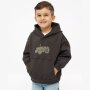 S.Oliver Oversize Hoodie mit Print und Fleece-Innenseite - Dunkelbraun