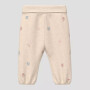 S.Oliver Unisex Jogginghose mit All-over-Stickerei Pilze - soft beige melange aoe