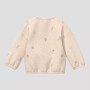 S.Oliver Unisex Sweatshirt im Loose Fit mit All-over-Stickerei Pilze - beige