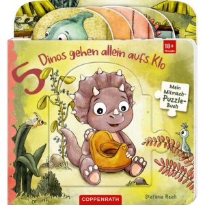 Coppenrath Kinderbuch - Mein Mitmach-Puzzle-Buch: 5 Dinos...